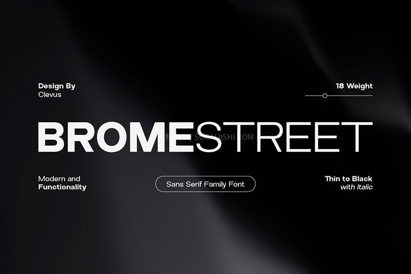 Brome Street Family 经典无衬线字体